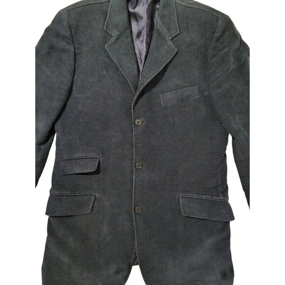 Tommy Hilfiger Moleskin Jacket Blazer Sport Coat Mens 40 Long Blue 3 Button - Picture 5 of 12